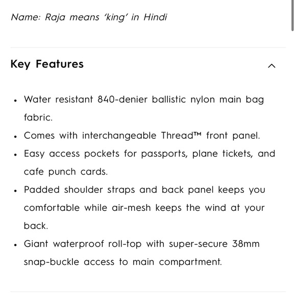 Raja 46 Travel Backpack - Durable - Large Capacity - Picture 8 of 9